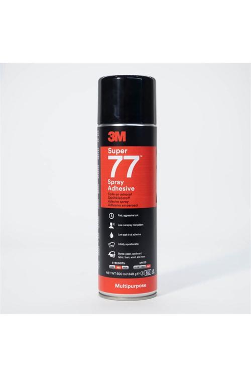™ Sprey 77 Genel Amaçlı Sprey Yapıştırıcı, Şeffaf - 500 Ml