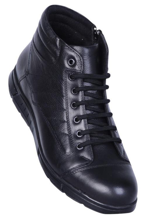 B475 Siyah Erkek Deri Bot