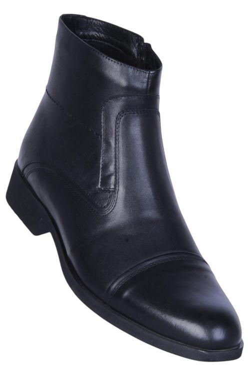 02621 Siyah Erkek Deri Bot