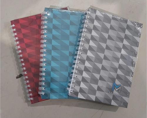 Sert Kapak Not Defteri Mermer Desen Ciltli 20X28 Cm 300 Yaprak Kareli (Karışık Renk 1 Adet)