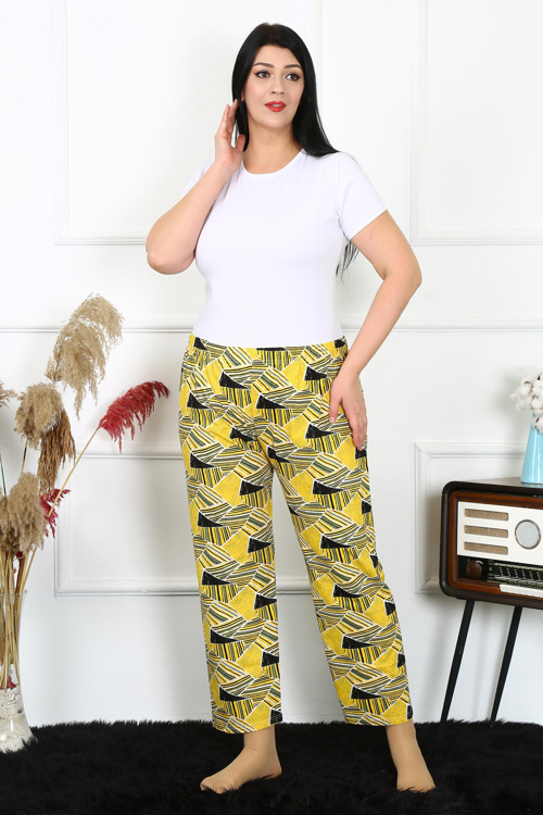 Kadın Pamuklu Büyük Beden Alt Pijama 27488