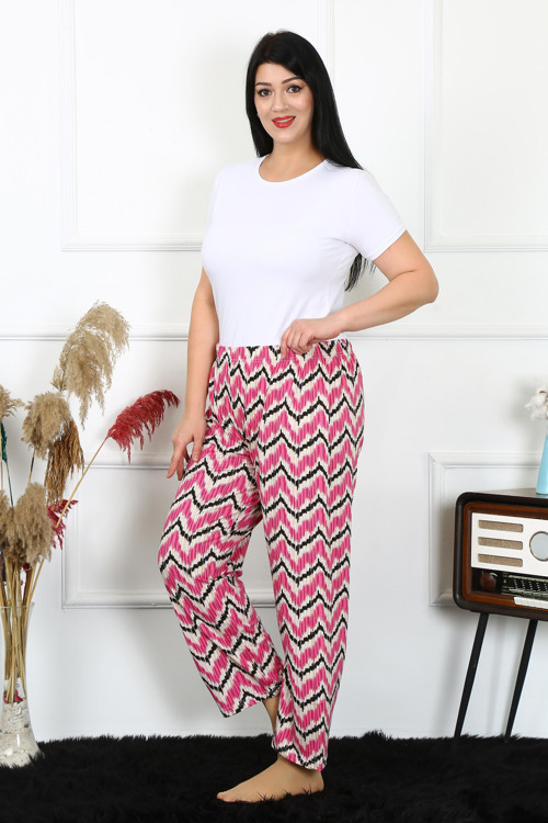 Kadın Pamuklu Büyük Beden Alt Pijama 27490