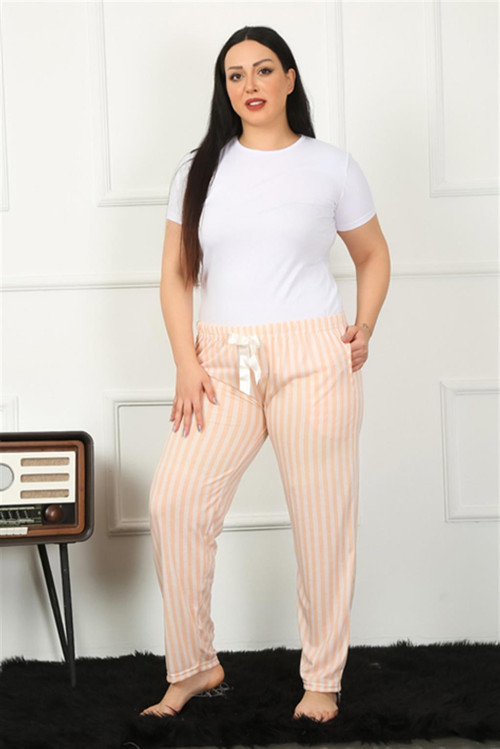 Kadın Pamuklu Büyük Beden Alt Pijama 27453