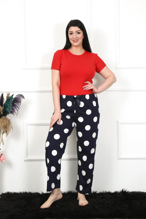 Kadın Pamuklu Büyük Beden Alt Pijama 27479