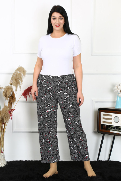 Kadın Pamuklu Büyük Beden Alt Pijama 27491