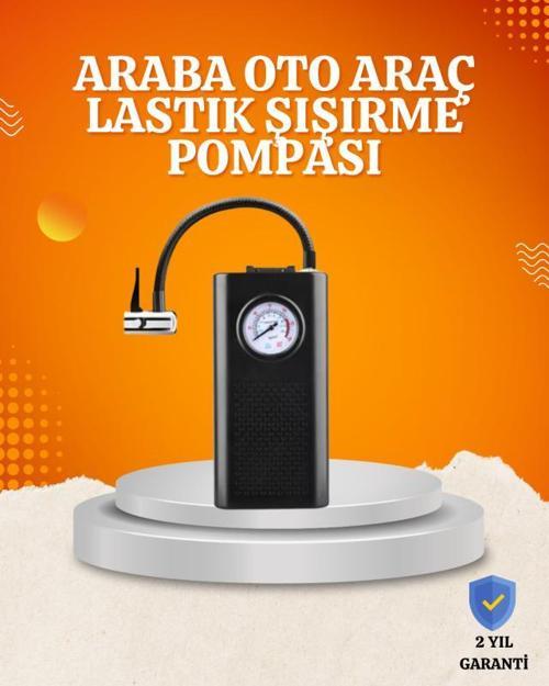Taşınabilir Elektrikli Oto Motosiklet Bisiklet Lastik Şişirme Pompası