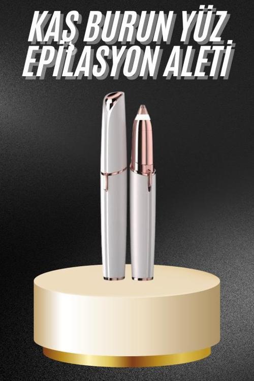 Kaş Bıyık Tüy Epilasyon Aleti Pilli Yüz Kaş Epilatör Kıl Tüy Alma Epilasyon