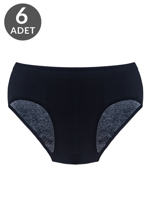 6 lı Erkek %100 Pamuklu Süprem Külot 213