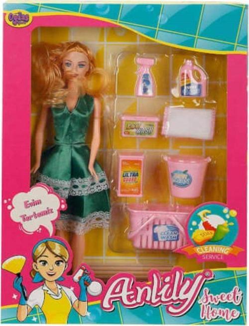 Anlily Kutulu Temizlik Setli Bebek OYD-04-02442