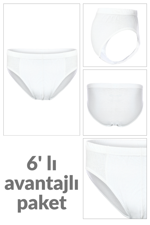 6 lı Erkek %100 Pamuklu Süprem Külot 213