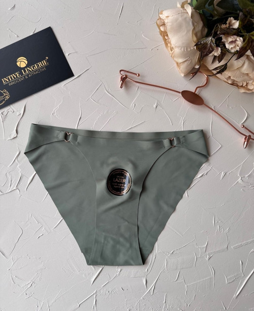 Lovely Kalp Aksesurlı Orijinal Lazer Kesim Dikişsiz İthal Külot/Slip-2810