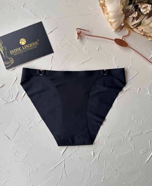 Lovely Kalp Aksesurlı Orijinal Lazer Kesim Dikişsiz İthal Külot/Slip-2810