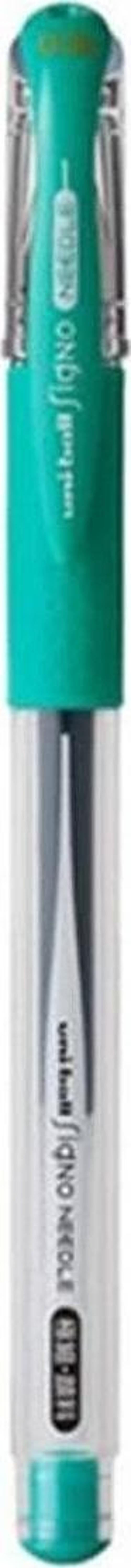 Roller Kalem Signo Needle 0.38 Mm İğne Uçlu Jel Kalem Zümrüt Yeşil UM-151ND 38 (10 Lu Paket)