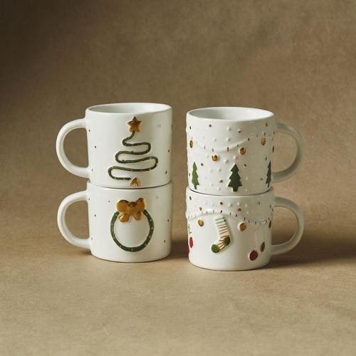 New Year Yılbaşı Bliss 4 Kişilik Kahve Fincan Takımı 100 ml