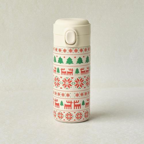 New Year Yılbaşı Snow Çelik Sızdırmaz Termos 350 ml