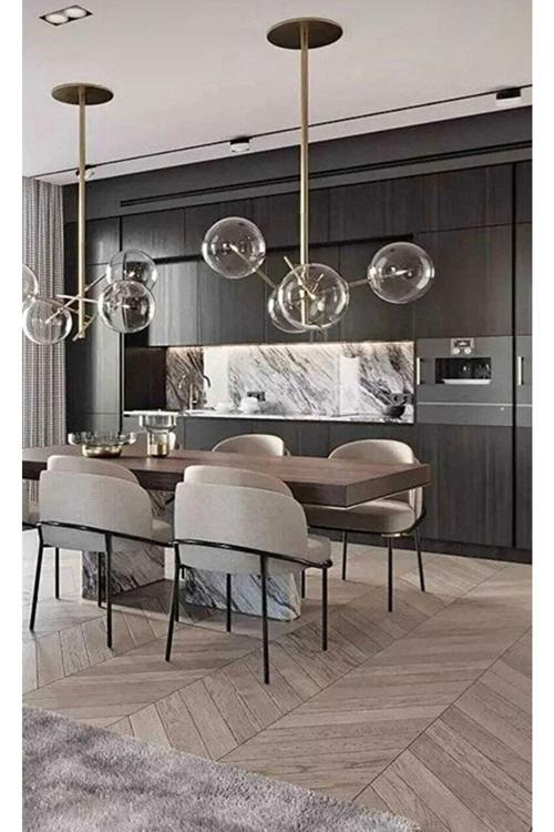 4'Lü Mutfak Sandalyesi Salon Sandalyesi Yemek Odası Sandalyesi Papel Sandalye Ofis Sandalyesi