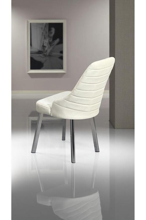 6 Adet Erciyes Sandalye Mutfak Cafe Restaurant Proje Metal Lüks Sandalye