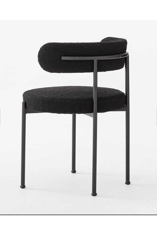 2'Li Teddy Sandalye Mutfak Sandalyesi Salon Sandalyesi Cafe Restaurant Sandalyesi