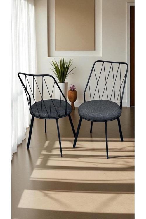 Beyaz Yıldız Metal Tel Sandalye Mutfak Cafe Sandalyesi