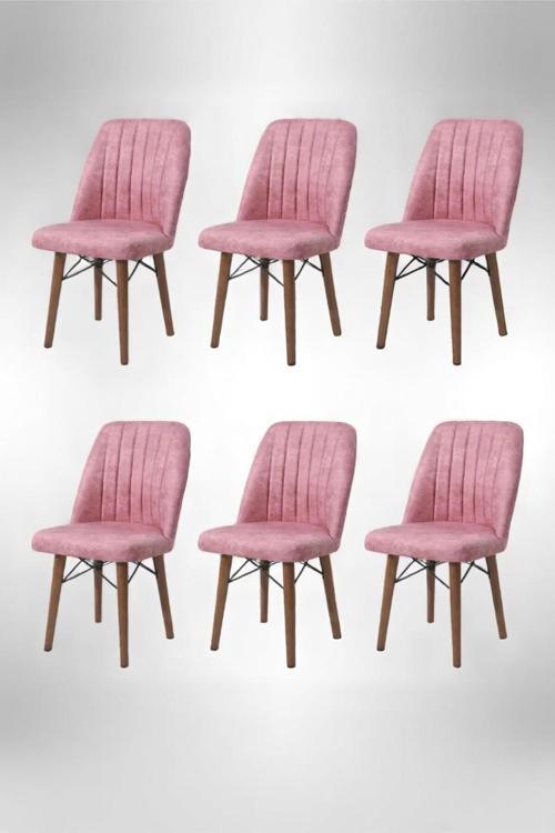 6'Lı Mutfak Sandalyesi Salon Sandalyesi Yemek Odası Sandalyesi 6 Adet Sandalye Cafe Restaurant