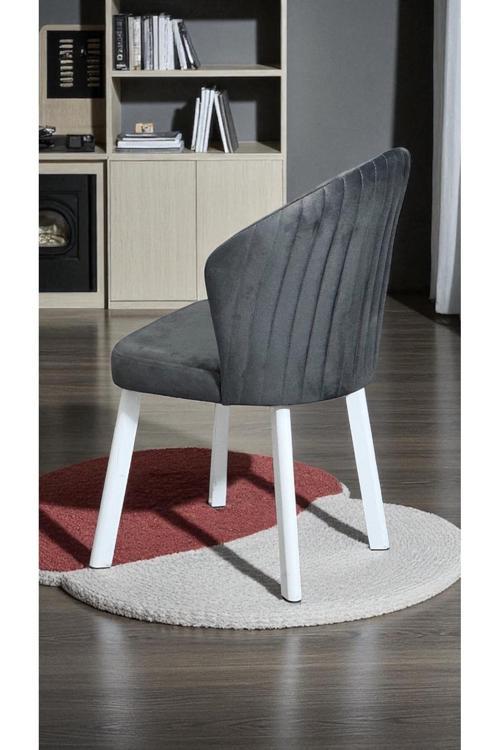 Midye Sandalye 6 Adet Mutfak Cafe Restaurant Proje Metal Lüks Sandalye