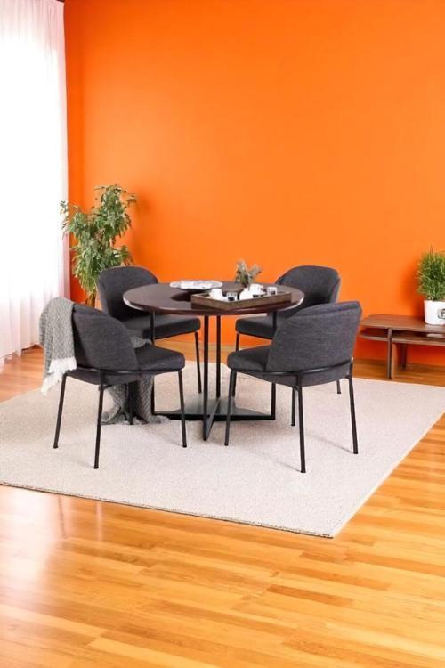 Mutfak Sandalyesi 4'Lü Set Salon Sandalyesi Papel Sandalye Yemek Odası Sandalye Lüks Sandalye Morena