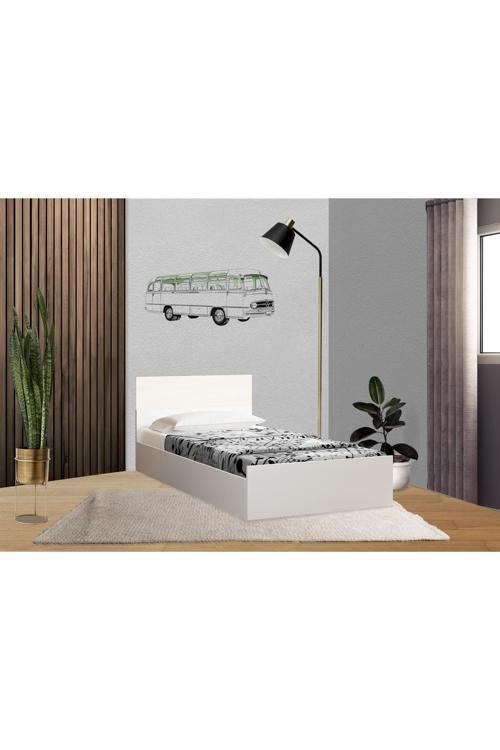 90X190 Yatağa Uygun Tek Kişilik Karyola Beyaz