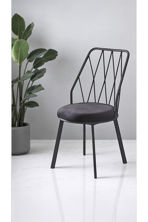 Yıldız Pro 8 Adet Mutfak Sandalyesi Metal Sandalye Tel Sandalye Cafe Restaurant Sandalyesi