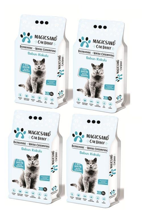 Cat Litter Marsilya Sabun Kokulu Kedi Kumu 5 Lt * 4 Adet Adet