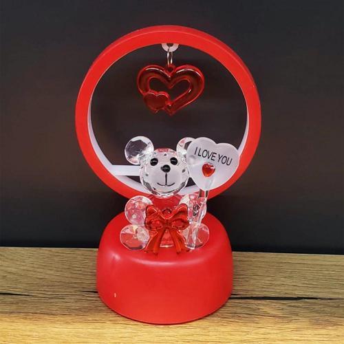 MDB Işıklı Kırmızı I Love You Ayıcık