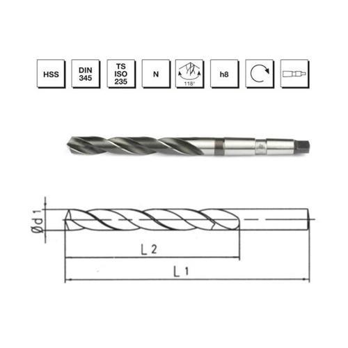 Makina Takım B00004003200 HSS DIN 345 RN-Matkap 32 mm