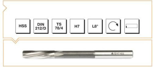 Makina Takım Hss Dın 212 L-Rn Makina Rayba 14 mm H7