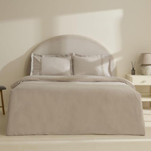 Miel %100 Pamuk Saten Çift Kişilik Saten Nevresim Takımı Taş