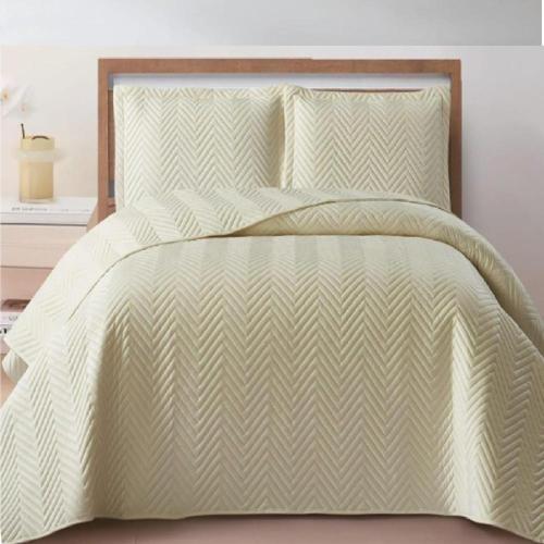 NUBUK YATAK ÖRTÜSÜ ÇİFT KİŞİLİK MALTA KREM