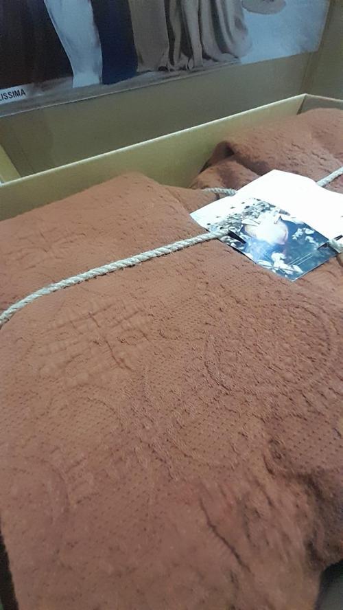 BELLİSİMA ÇİFT KİŞİLİK YATAK ÖRTÜSÜ AOTUMN KİREMİT