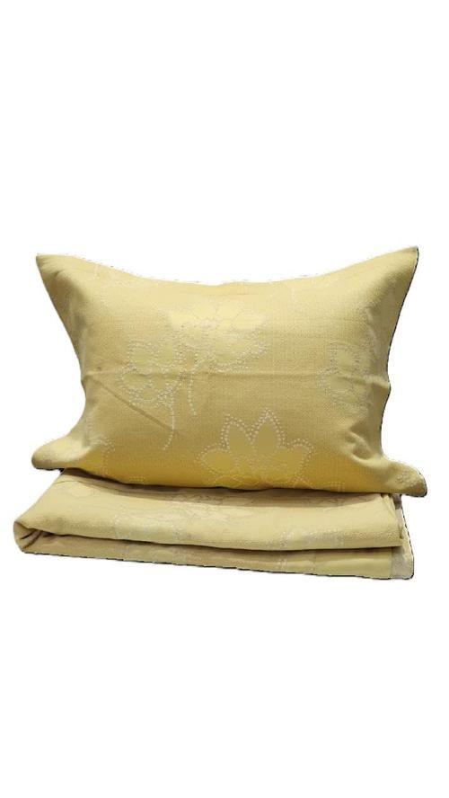 RÜYA ÇİFT KİŞİLİK PİKE YATAK ÖRTÜSÜ ÇİÇEK ALTIN