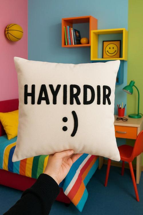 Hayırdır :) Punch Kırlent Kılıfı