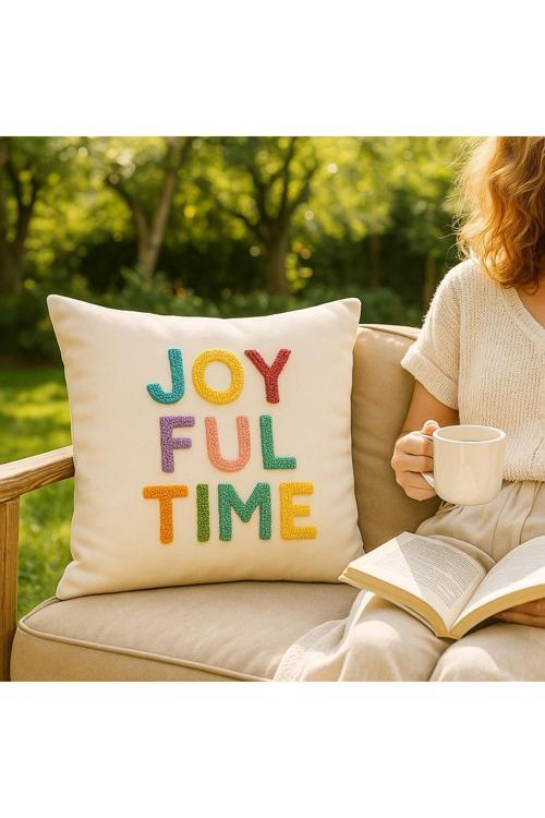 Kadın Bej Punch İşleme Omuz Çantası