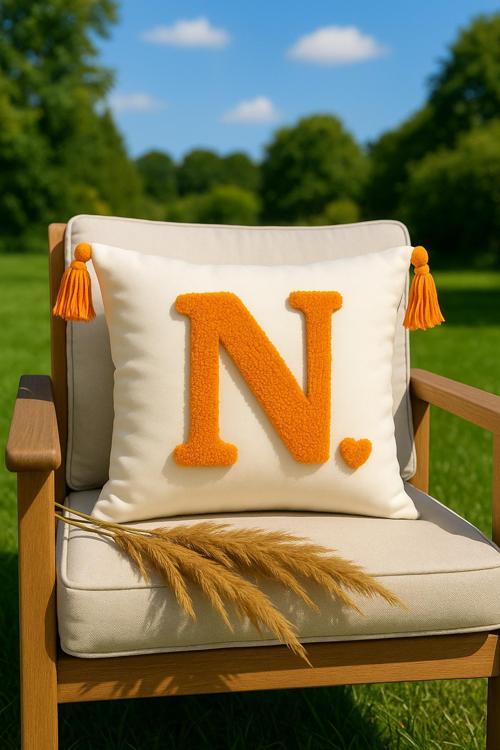 Punch Kırlent Kılıfı Harf Modeli