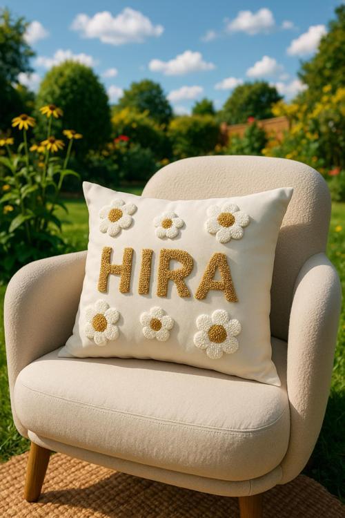 İsme Özel Punch Kırlent Kılıfı