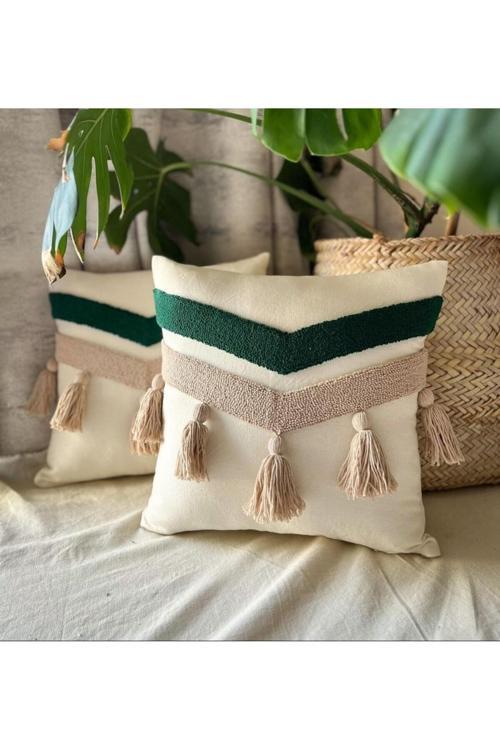 V Model Kırlent Işleme Punch ( Panç ) Hediyelik Süs El Yapımı El Emeği Punch Işi Panç Dekoratif