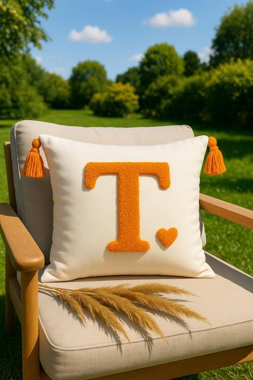 Punch Kırlent Kılıfı Harf Modeli