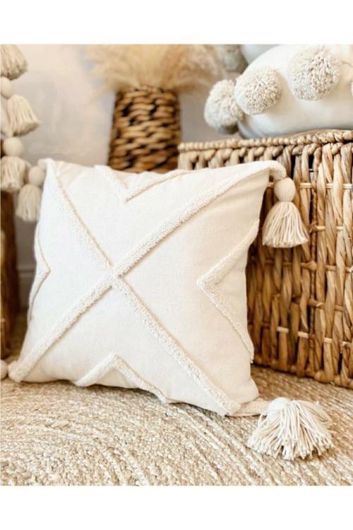 Kadın Bej Punch Işleme Omuz Çantası