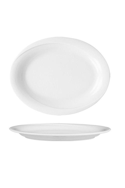 Porselen X-tanbul Otel 24x18.5 cm Kayık Tabak Dekorsuz ( XT24KY00 ) 1 ADET