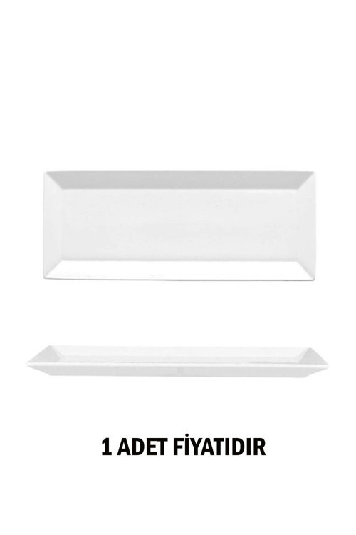 Porselen Dikdörtgen Kayık Tabak 34x14 Cm 1 Adet MER34KY MERID