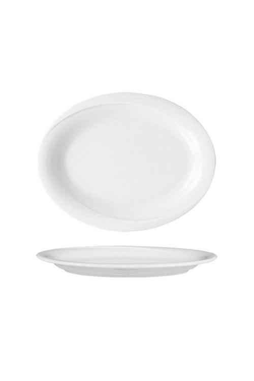 Porselen X-tanbul Otel 20x15 cm Kayık Tabak Dekorsuz ( XT20KY00 ) 1 ADET