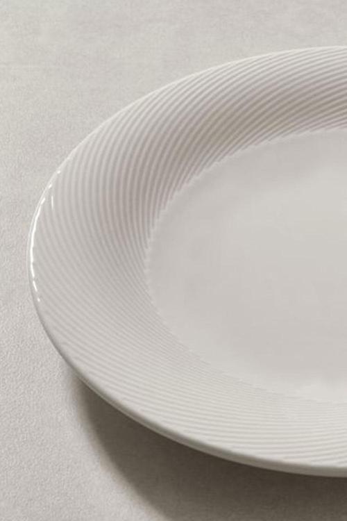 Porselen Selanik 25 cm 6 lı Düz Servis Tabak