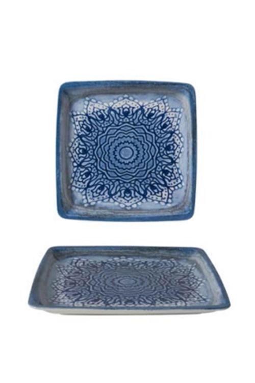 Porselen19X19 Cm Pera Bone Kare Tabak 1 Adet