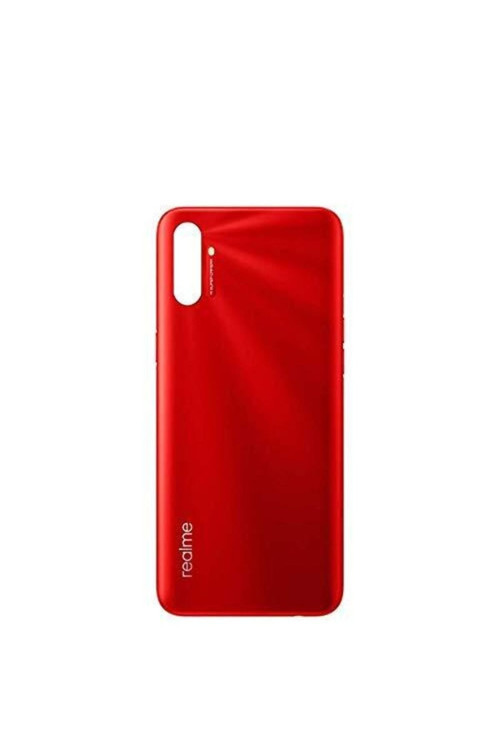 Realme C3 Arka Pil Batarya Kapağı Rmx202 Rmx2020 Rmx2021 Kırmızı