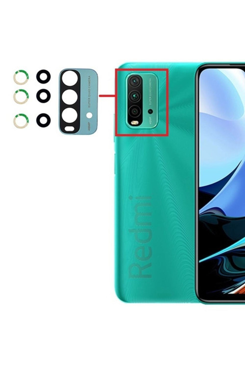 Xiaomi Redmi 9T Kamera Lensi Camı Full M2010J19Sg M2010J19Sy Yeşil